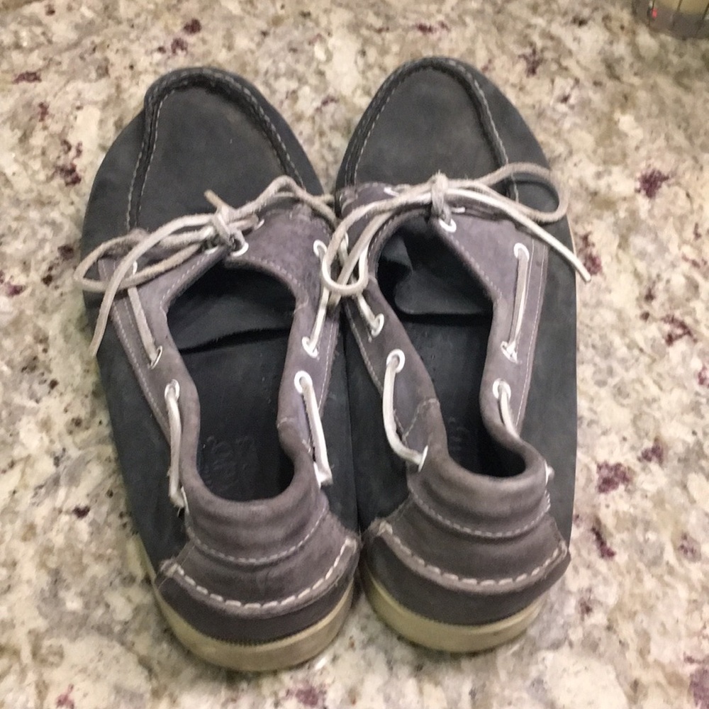 Sebago Dockside shoes. Size 13, blue and gray